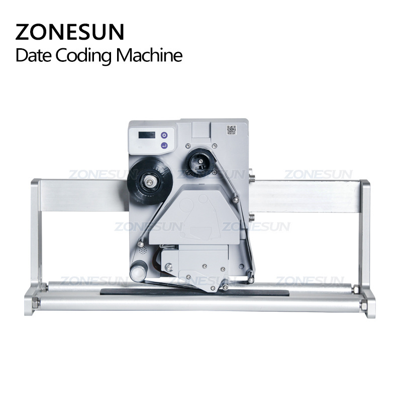 ZONESUN Semi-automatic Intelligent Date Coder Batch Production Number Printing Date Coding Machine For Labeling Machine