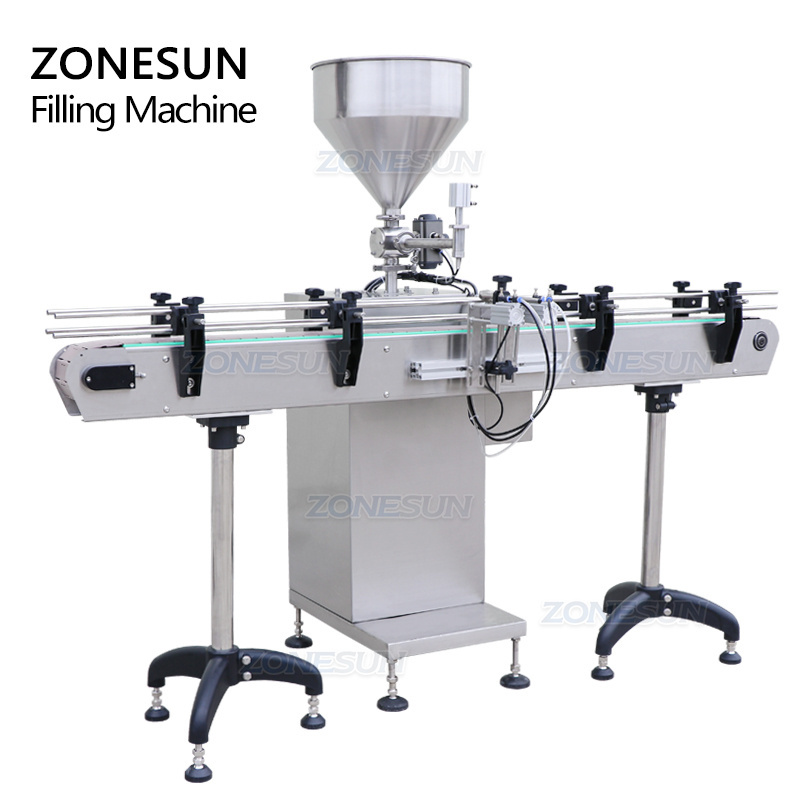 ZONESUN Automatic Servo Motor Hot Sauce Ketchup Jam Jar Lotion Cosmetic Cream Shampoo Honey Bottle  Liquid Paste Filling Machine