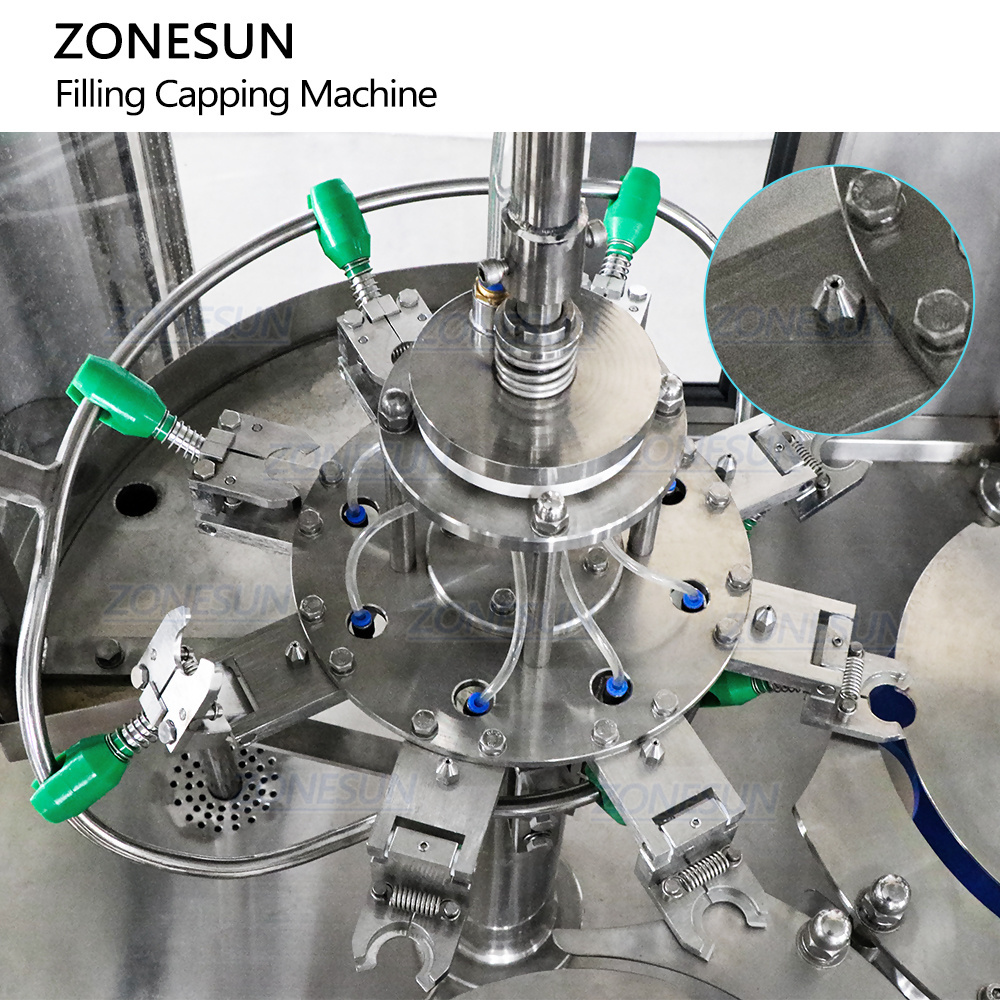 ZONESUN 3 in 1 Automatic Bottled Juice Rinsing Bottling Packaging Equipment Pure Mineral Water Bottle Filling Capping Machine