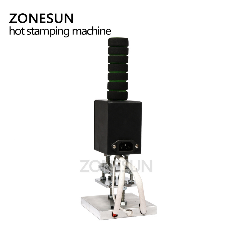 ZONESUN 10*13cm Hot Stamping Machine leather cake branding machine