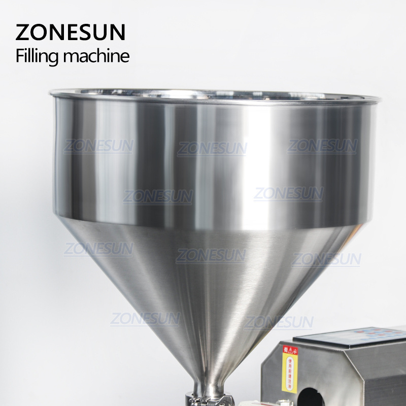 ZONESUN 50-5000ml Semi-automatic Rotor Lobe Pump Ketchup Filler Jam Jar Lotion Cream Chili Sauce Tomato Paste Filling Machine