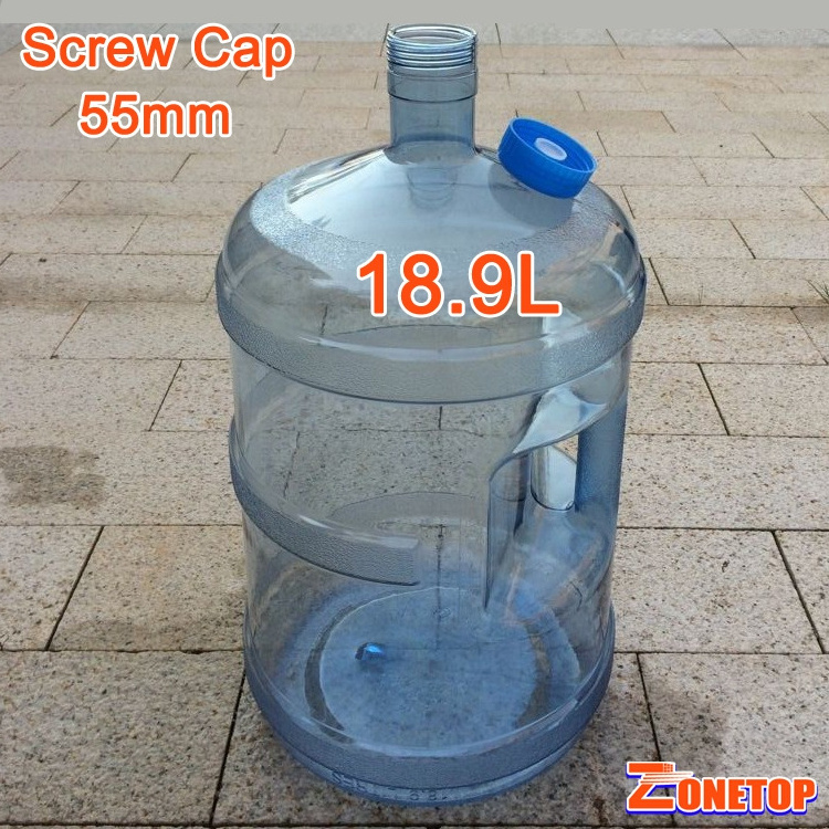 55 mm Barrel Neck 5 7.5 11.3 15 18.9 19 Liter 5 Gallon Water Bottle Dimensions