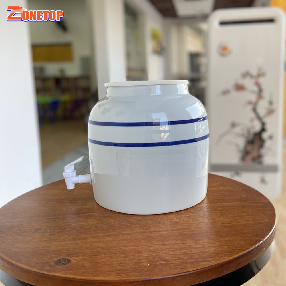 Wholesale Houseware Handmade Big Bottle Water Dispenser 5 Gallon Ceramic Water Container With Water Tap