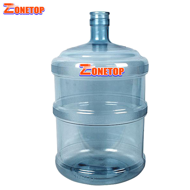 FOB Guangzhou Price 18L 19 ltr Blue Color Empty Plastic Polycarbonate 5 Gallon Water Drum