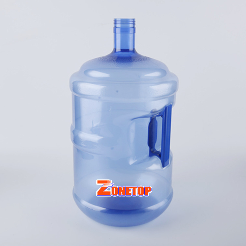 Wholesale Custom Logo Printed Blue 20 ltrr 5 Gallon Water Plastic Bottle with Handle