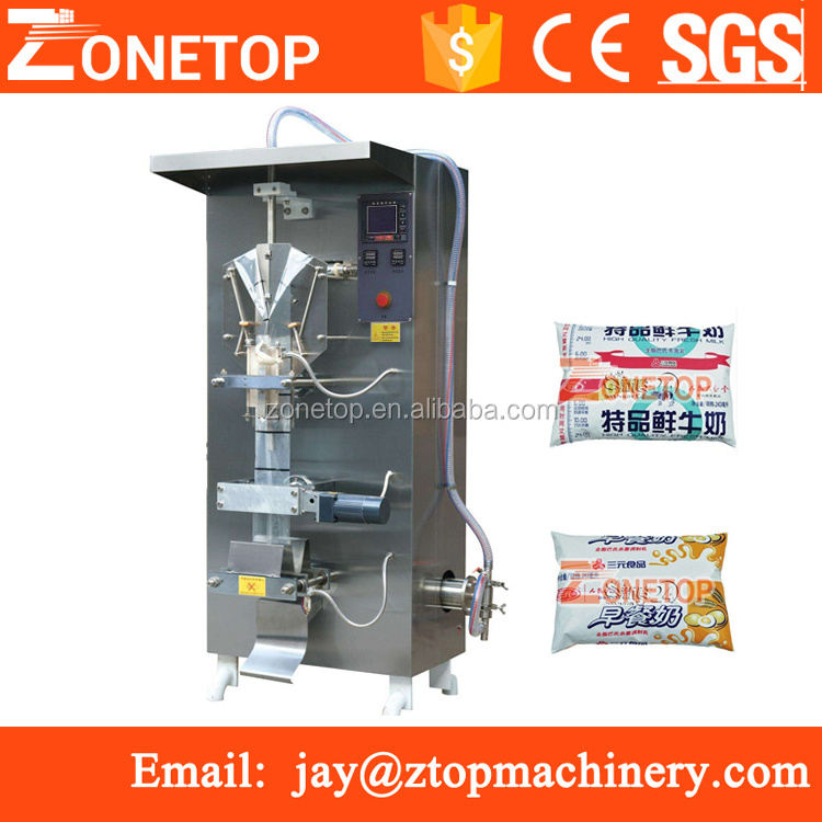 Fully-Automatic MultiFunction plastic sachet sauce filling machine / liquid soybean milk packing machine