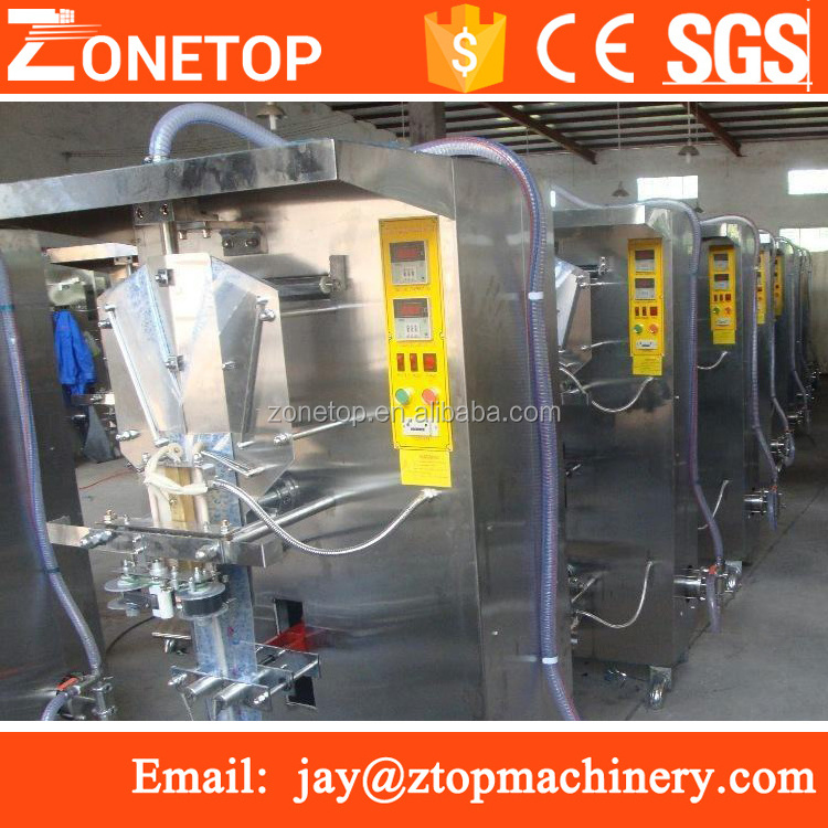 Fully-Automatic MultiFunction plastic sachet sauce filling machine / liquid soybean milk packing machine