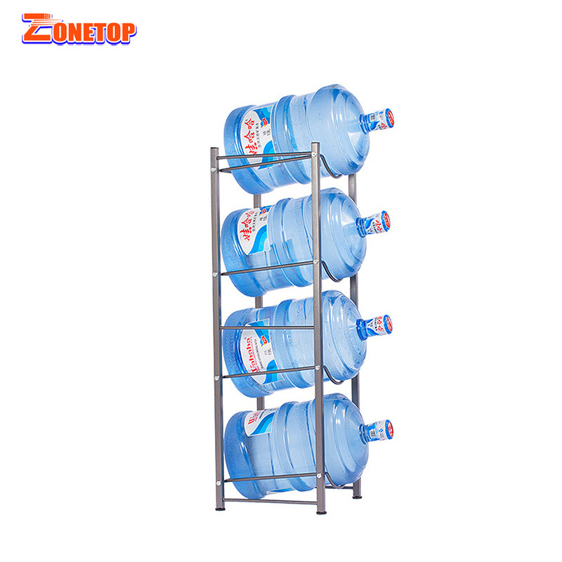 Floor Standing Storage Rack 3 4 5 Tiers Metal 5 Gallon Water Bottle Storage Rack / 5 Gallon Bottle Holders