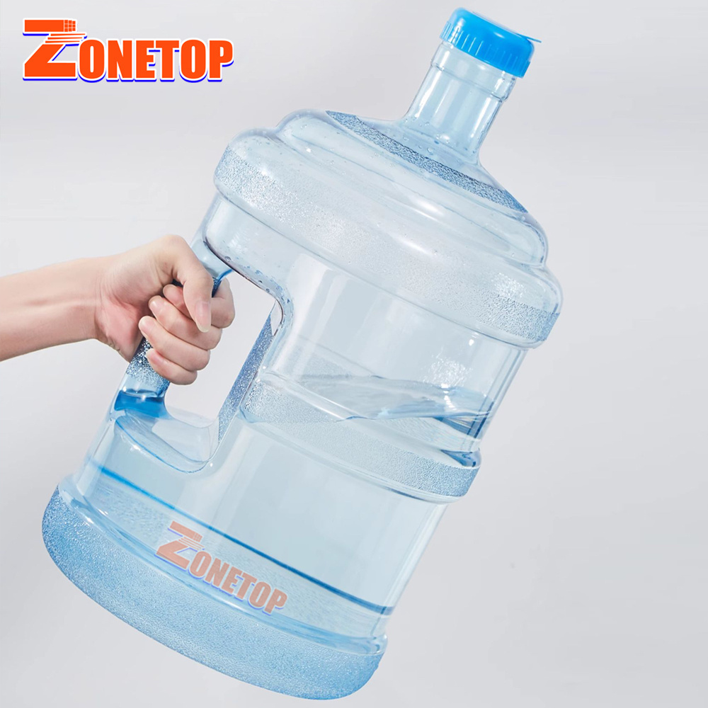 Wholesale Custom Logo Printed Blue 20 ltrr 5 Gallon Water Plastic Bottle with Handle