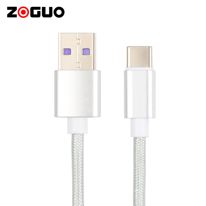 High Quality Standard 1m White PVC USB Cable Fast Charging and Data Sync Cables for Android Mobile Phone