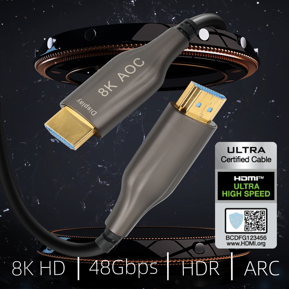 Customization Multimedia 8K Active Optical Cable AOC 8K HDMI Cable