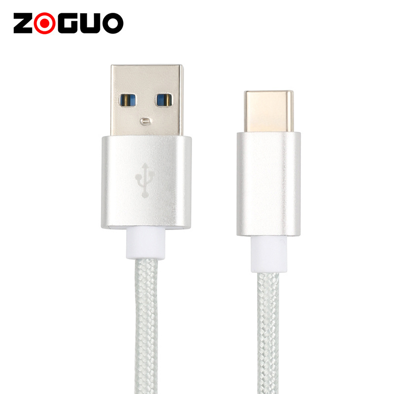 High Quality Standard 1m White PVC USB Cable Fast Charging and Data Sync Cables for Android Mobile Phone