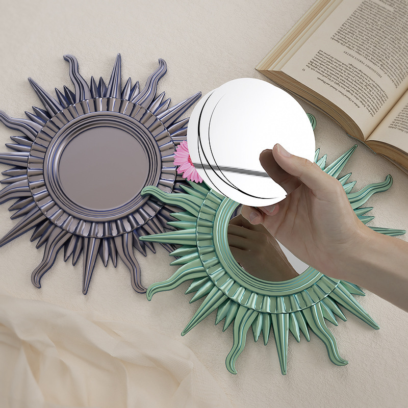 Home Decoration Handmade Sun Wall Mirror Hanging Epoxy Resin Silicone Mold