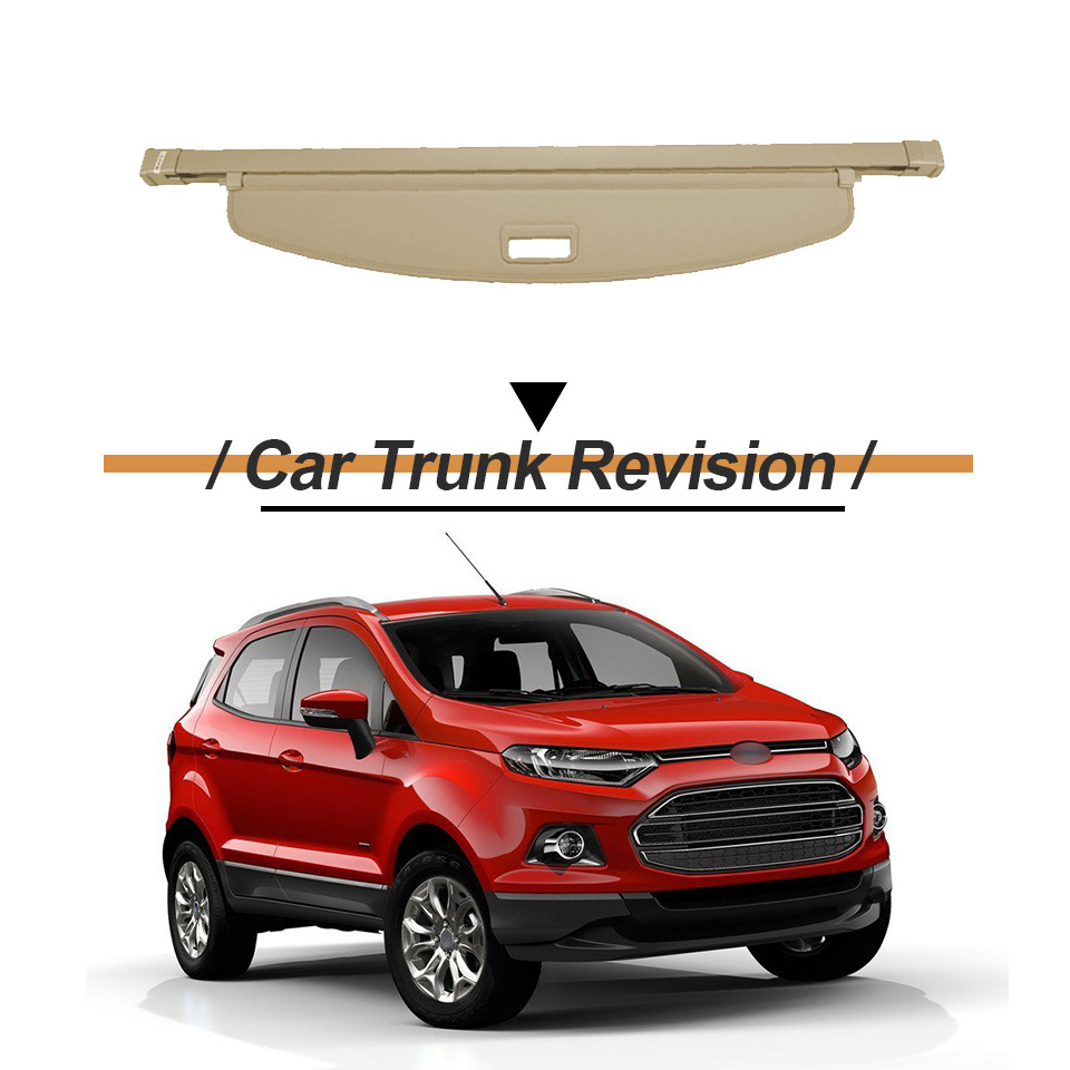 High Quality Canvas Luggage Cargo Cover For Ford EcoSport 2012-2016 Interior Accessories