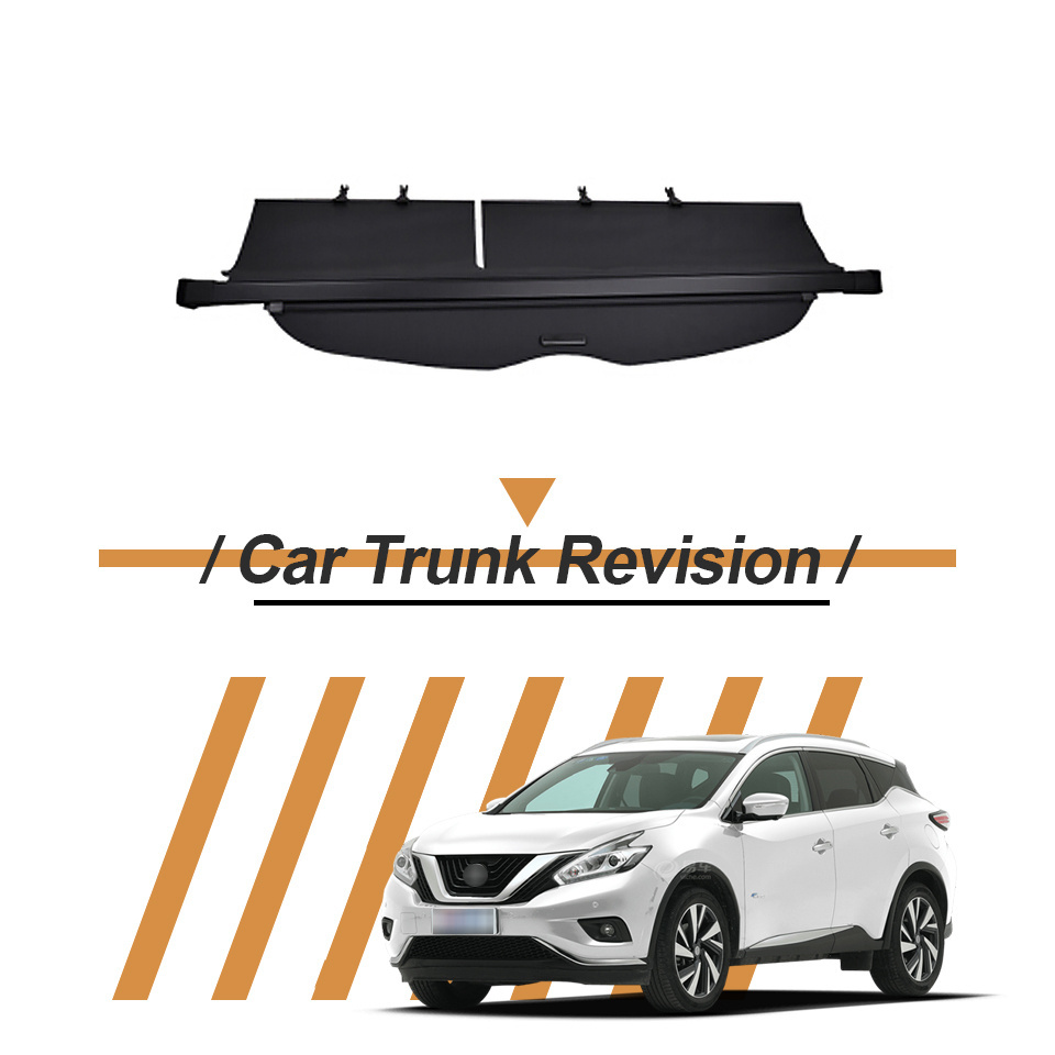 Hot Wholesale Cargo Cover For Nissan Murano 2015-2022 Rear Shade Retractable Cargo Trunk Cover