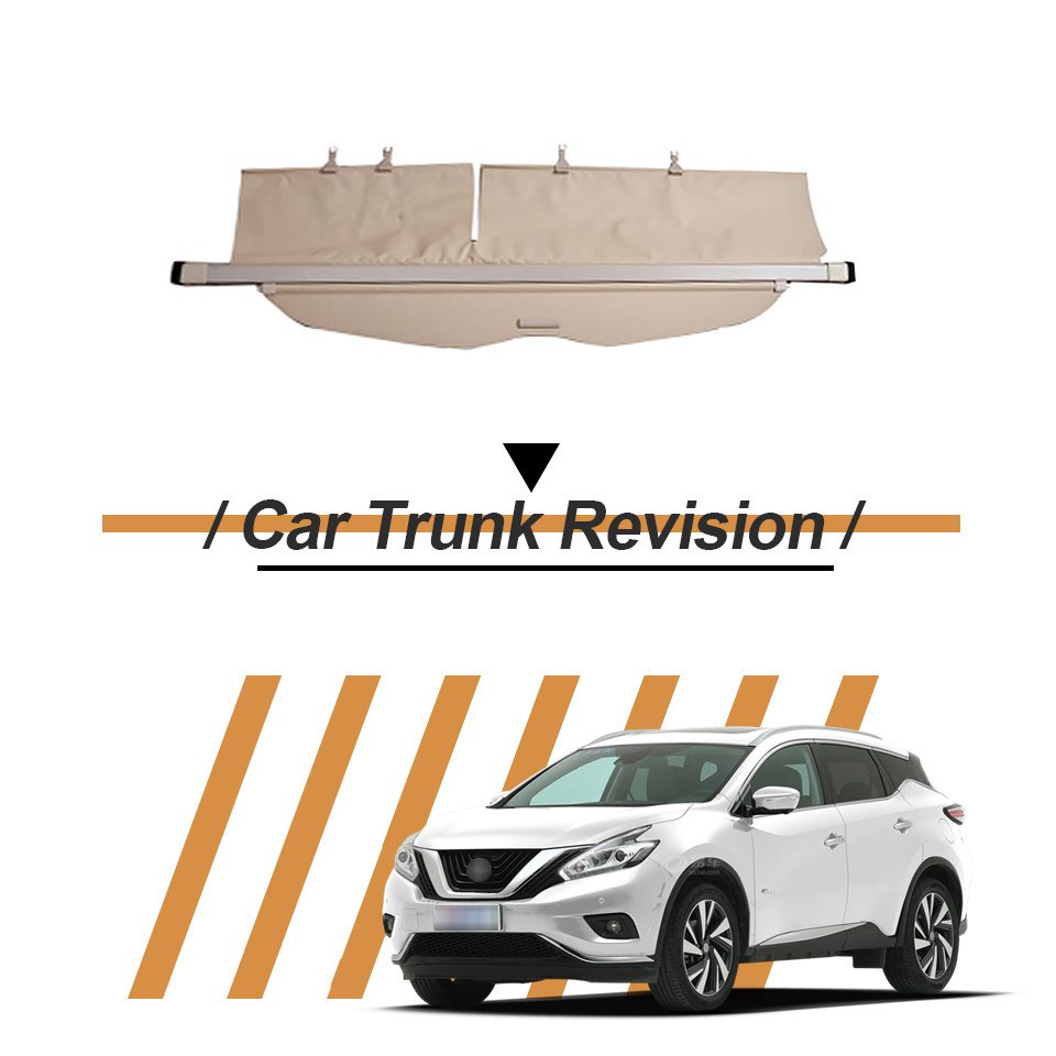 Hot Wholesale Cargo Cover For Nissan Murano 2015-2022 Rear Shade Retractable Cargo Trunk Cover