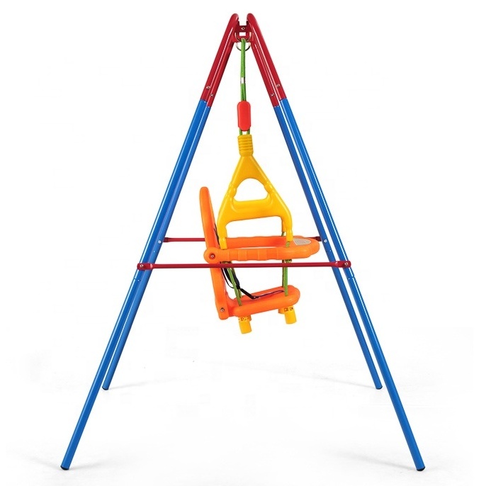 Iron Frame Kids Swing Toy Indoor And Outdoor Equipment With Swing Children Swing Seat chair Belt