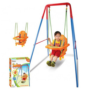 Iron Frame Kids Swing Toy Indoor And Outdoor Equipment With Swing Children Swing Seat chair Belt