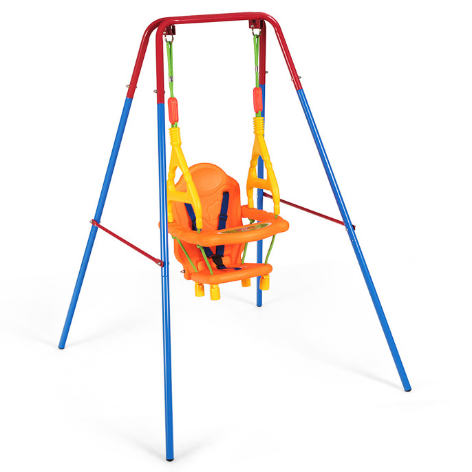 Iron Frame Kids Swing Toy Indoor And Outdoor Equipment With Swing Children Swing Seat chair Belt