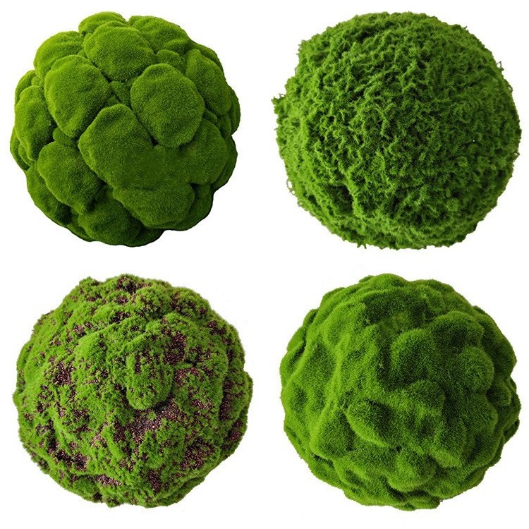 Hot selling Bonsai hotel restaurant indoor floor hanging decor simulated artificial moss ball