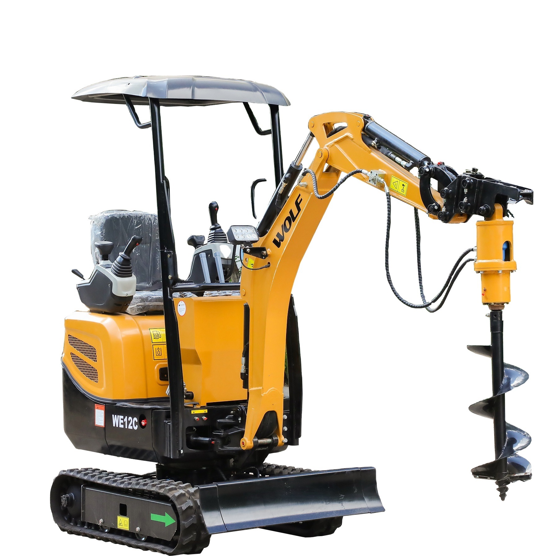 Wolf Hydraulic Mini Excavators We12 with Swing Arm and Extendable Chassis