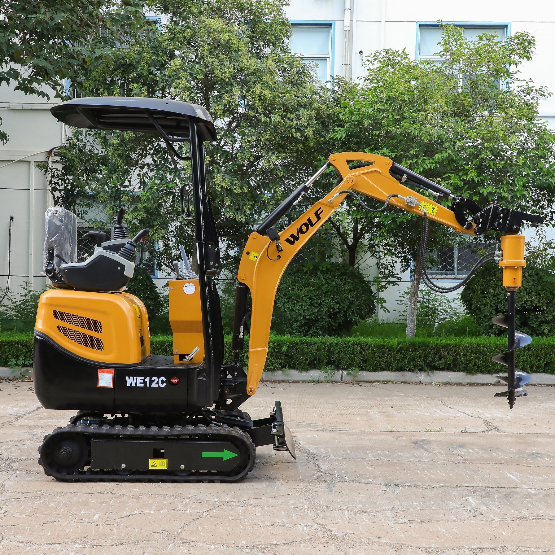 Wolf Hydraulic Mini Excavators We12 with Swing Arm and Extendable Chassis