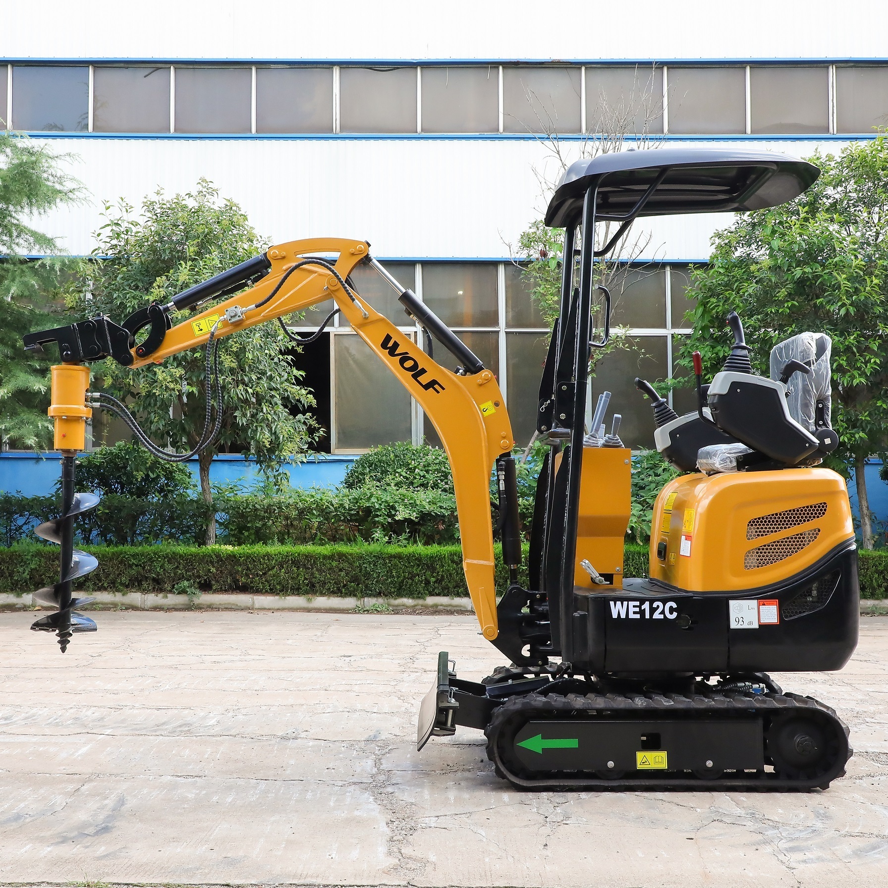 Wolf Hydraulic Mini Excavators We12 with Swing Arm and Extendable Chassis