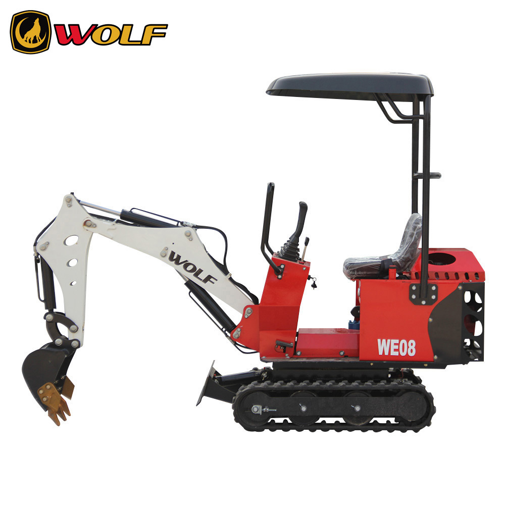 Wolf WE08 Mini Excavator Mini Bulldozer in Small Construction