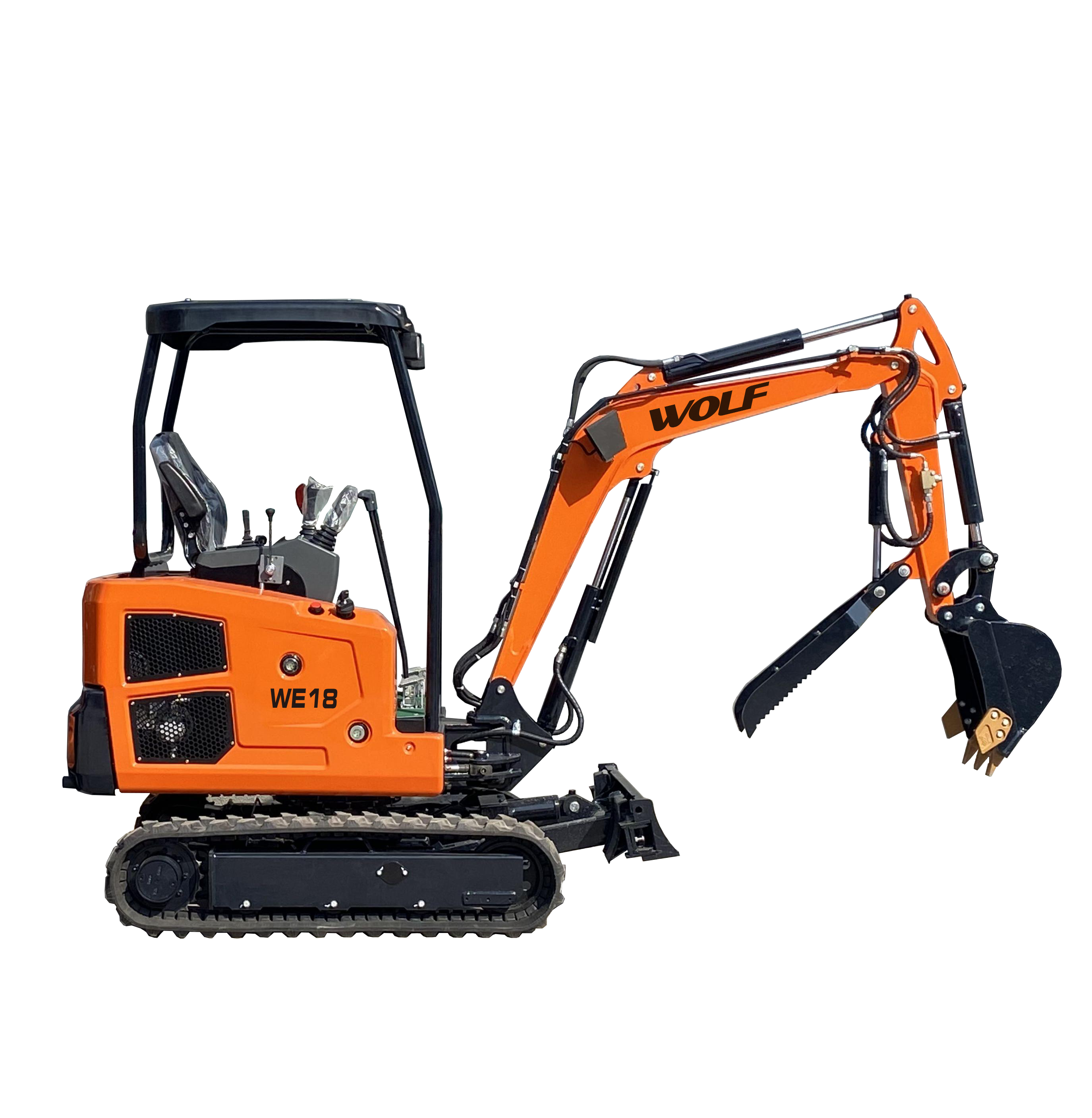 Wolf Mini Digger WE18 bagger 1.8ton Compact Mini Excavators for sale