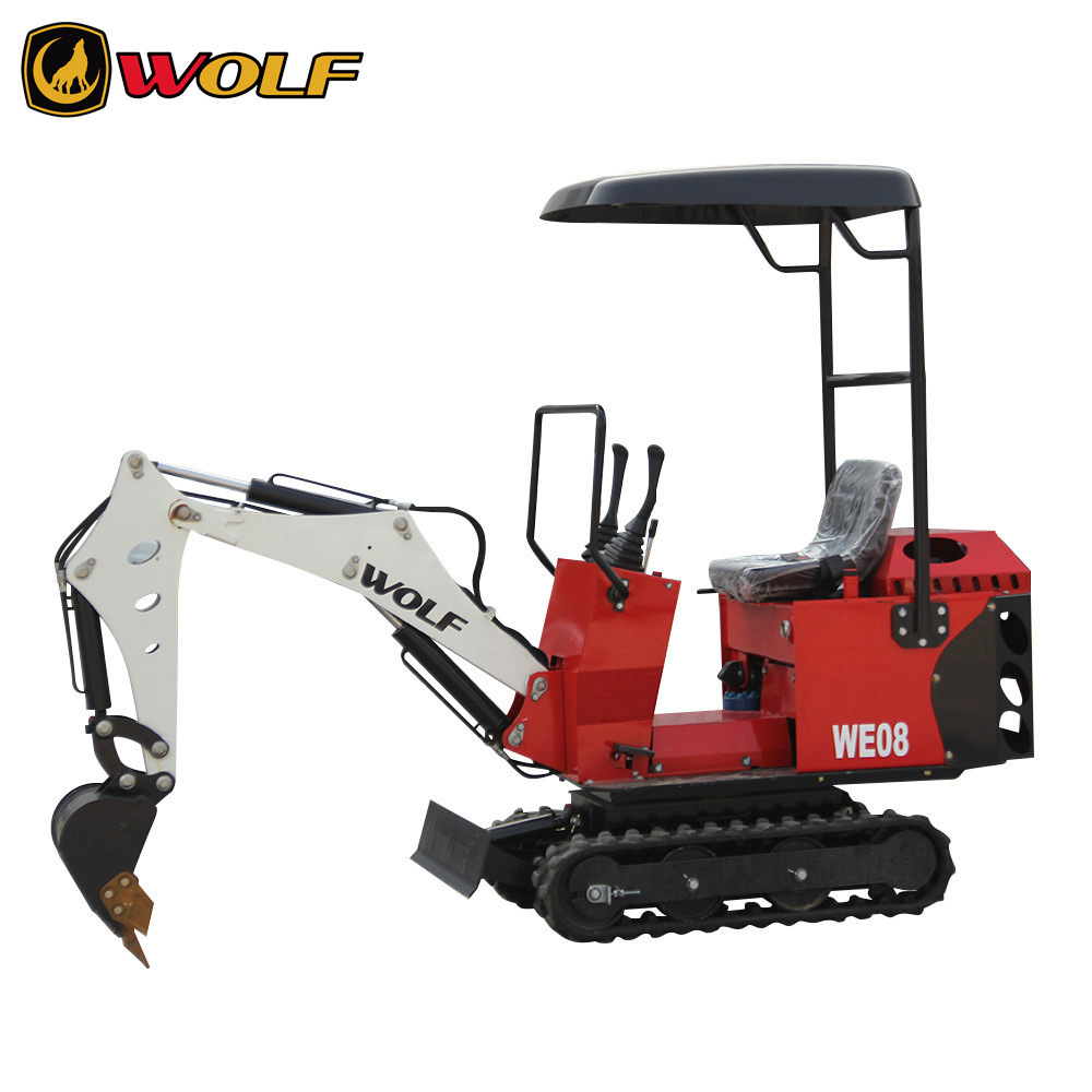 Wolf WE08 Mini Excavator Mini Bulldozer in Small Construction