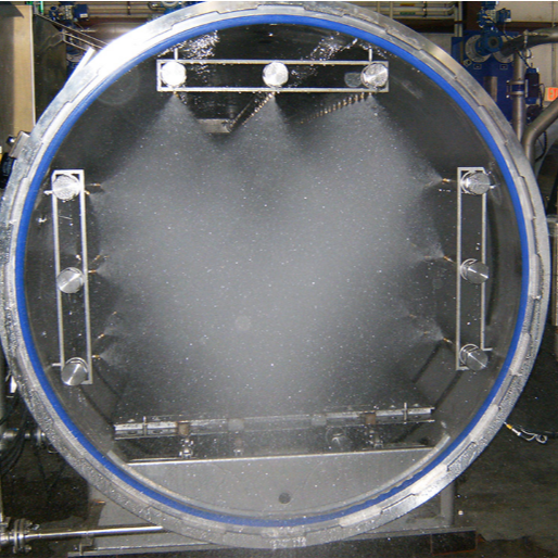 On-site installation Horizontal  industrial autoclave steam retort for canning food