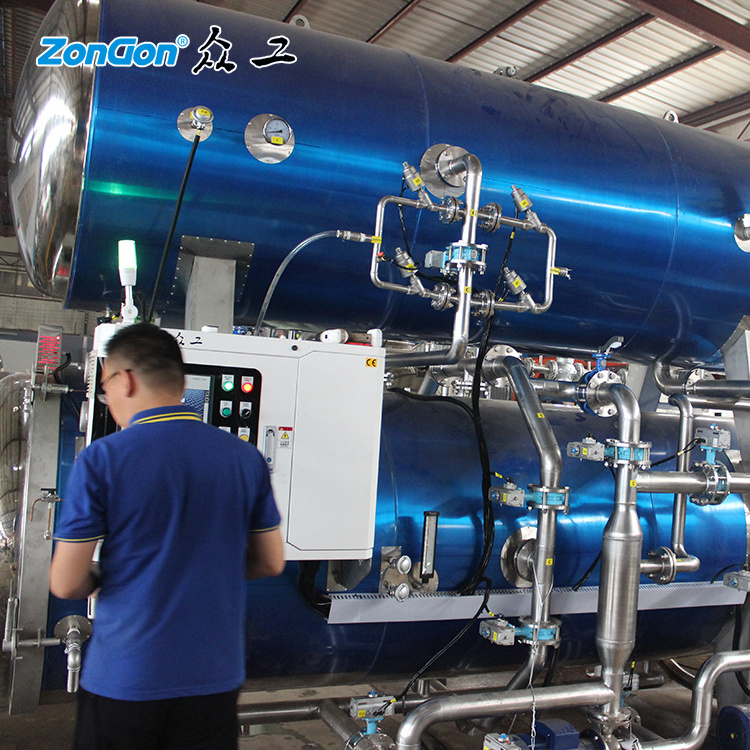 1200*3600mm industrial Stainless steel pressure cooker autoclave retort for canning food sterilization