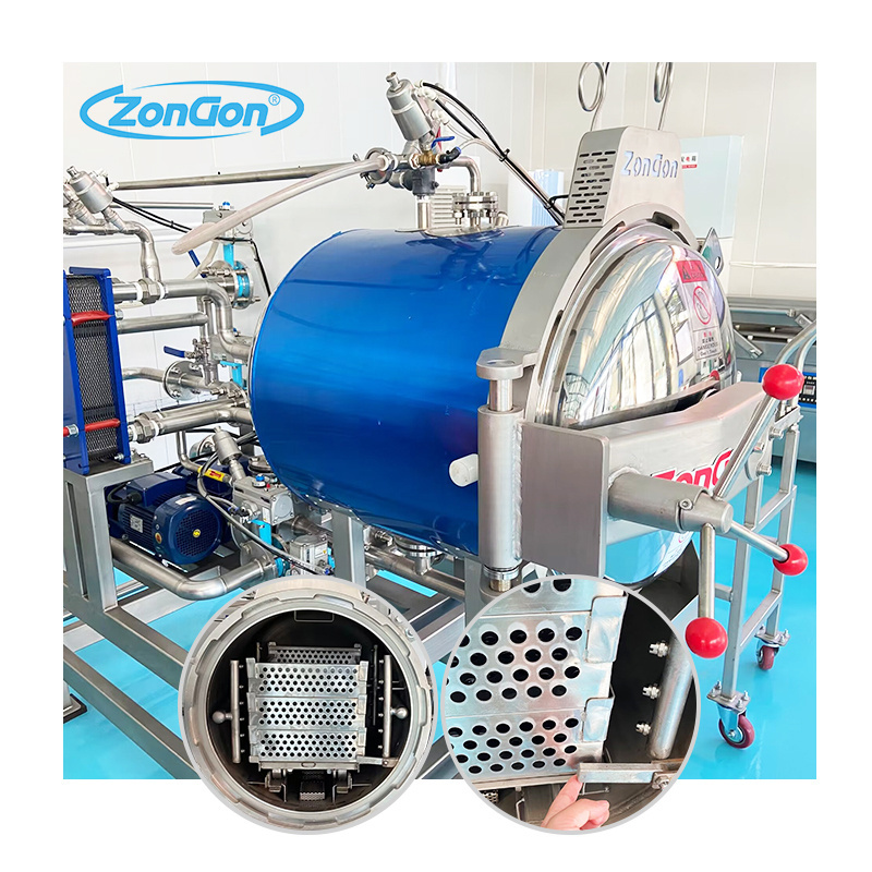 Food sterilizer retort machines autoclave with high temperature and high pressure for factory use industrial