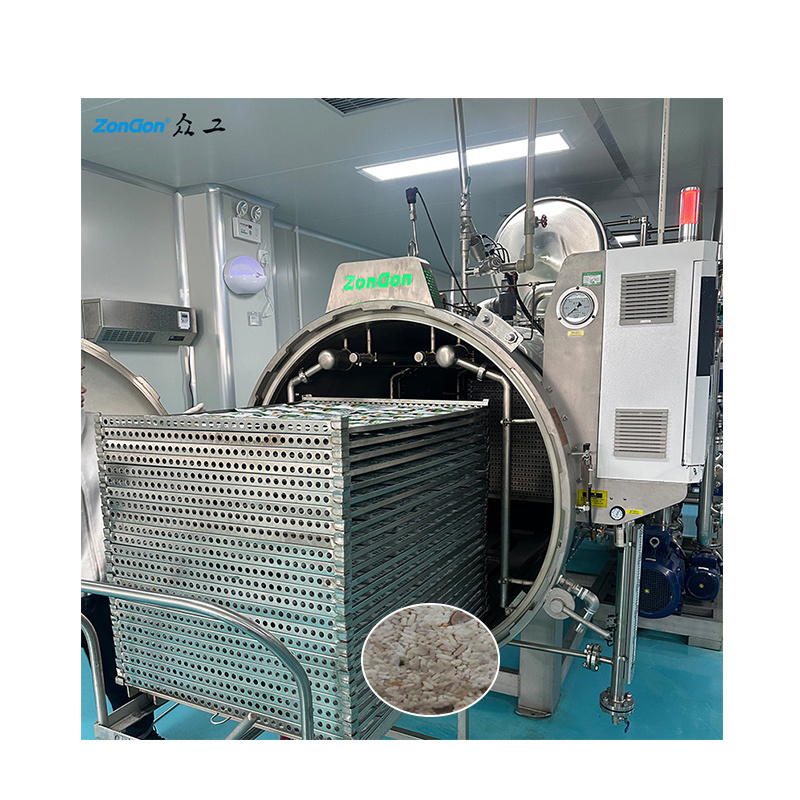 Food sterilizer retort machines autoclave with high temperature and high pressure for factory use industrial