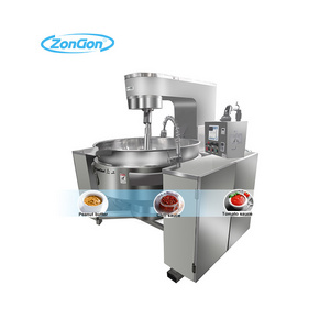 Industrial Automatic Gas Cooking Mixer Machine Electric Jacketted Kettle With Mixer For Hummus Halwa Surimi Biryani