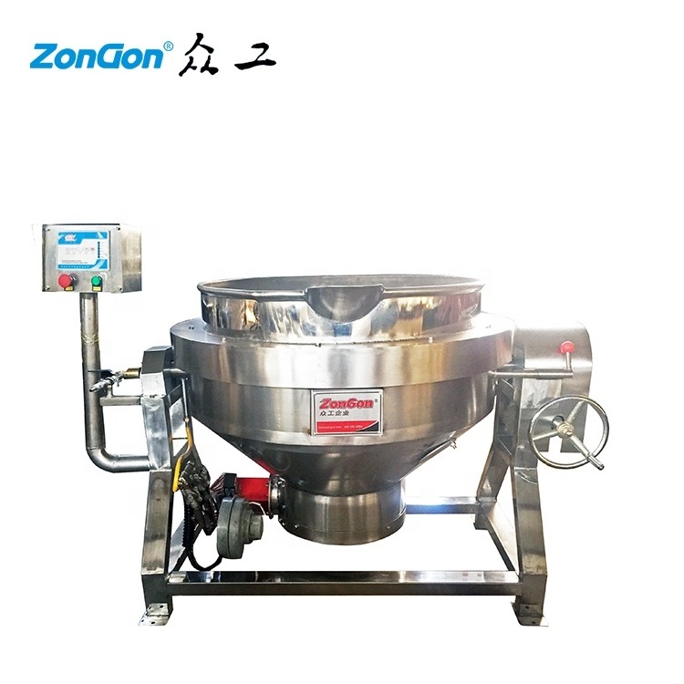 Heating Electric/Gas 50L/100L Tilting Cooking Mixer for Chocolate sauce,Bean Paste,Sugar Caramel