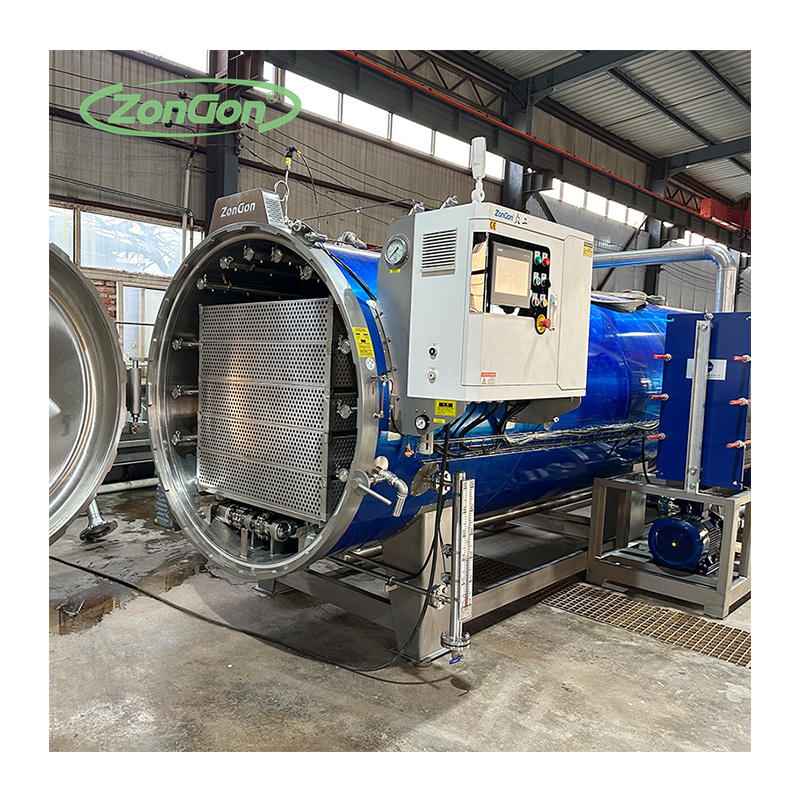 Automatic food autoclave retort sterilizer for canned meat pet food