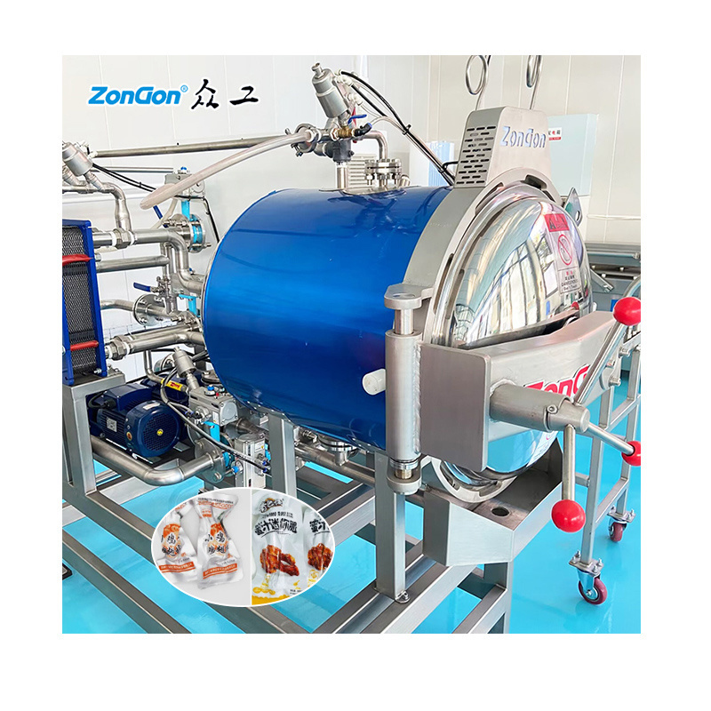 Automatic food autoclave retort sterilizer for canned meat pet food