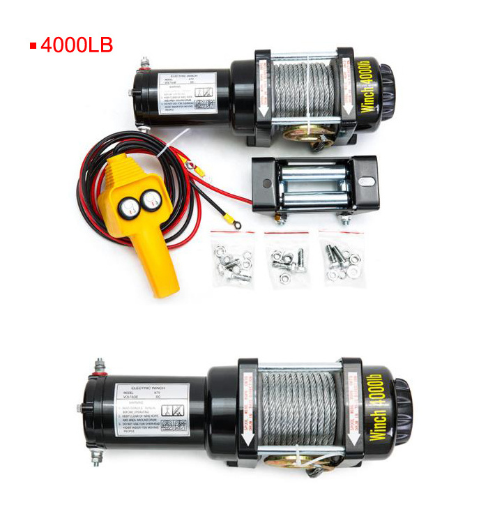 wholesale wireless remote 12v /24v portable electric winch 9500lbs 12000lbs winch