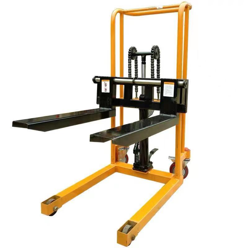 factory direct price 200kg mini hand Hydraulic manual forklift Stacker for sale