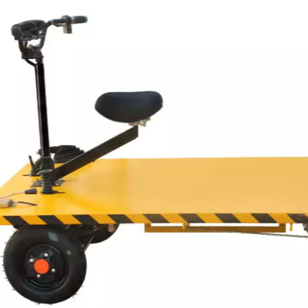 Hot sale garden 4 wheels 800w 1200kg electric platform trolley cargo cart for heavy duty moving