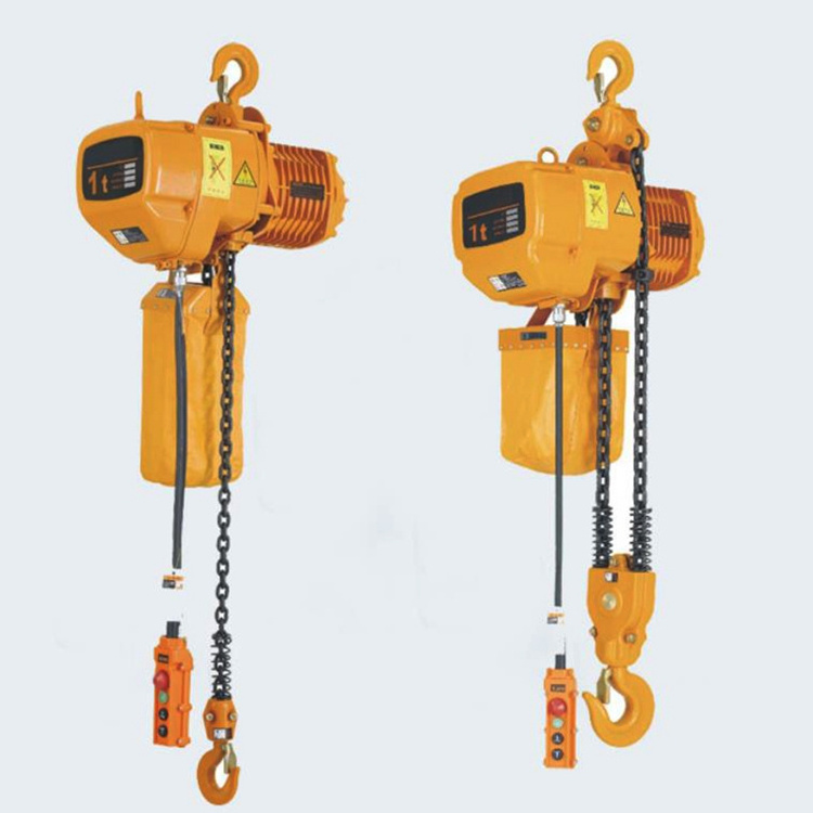 China Quality 230V small G80 Chain yellow hhbb electric hoist for Construction works