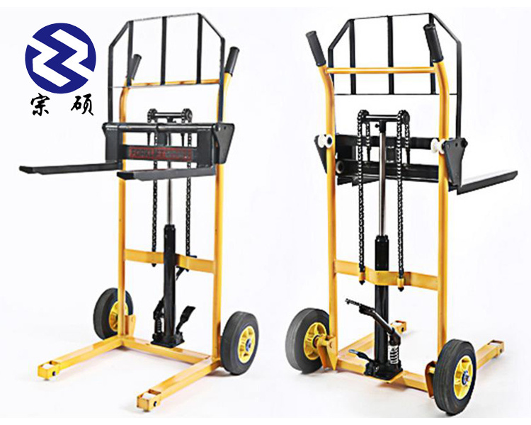 factory direct sale high quality 200kg Manual hydraulic fork pallet lifter hand forklift