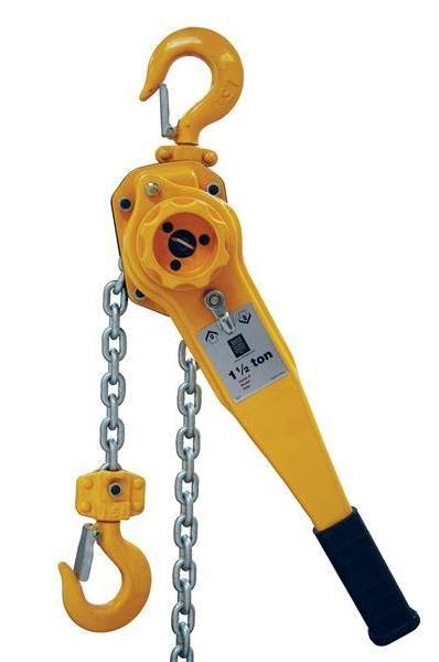 3 Ton, 20 Foot Chain HSH Lever Block / Ratchet Puller Hoist with Overload Protection