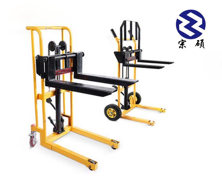 factory direct sale high quality 200kg Manual hydraulic fork pallet lifter hand forklift