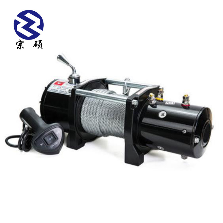 wholesale wireless remote 12v /24v portable electric winch 9500lbs 12000lbs winch