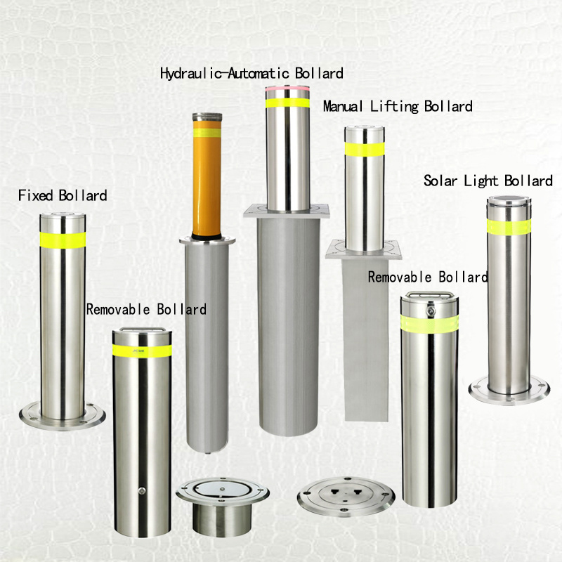 wholesale solar light bollard hydraulic bollards rising 304 stainless steel bollards for sale