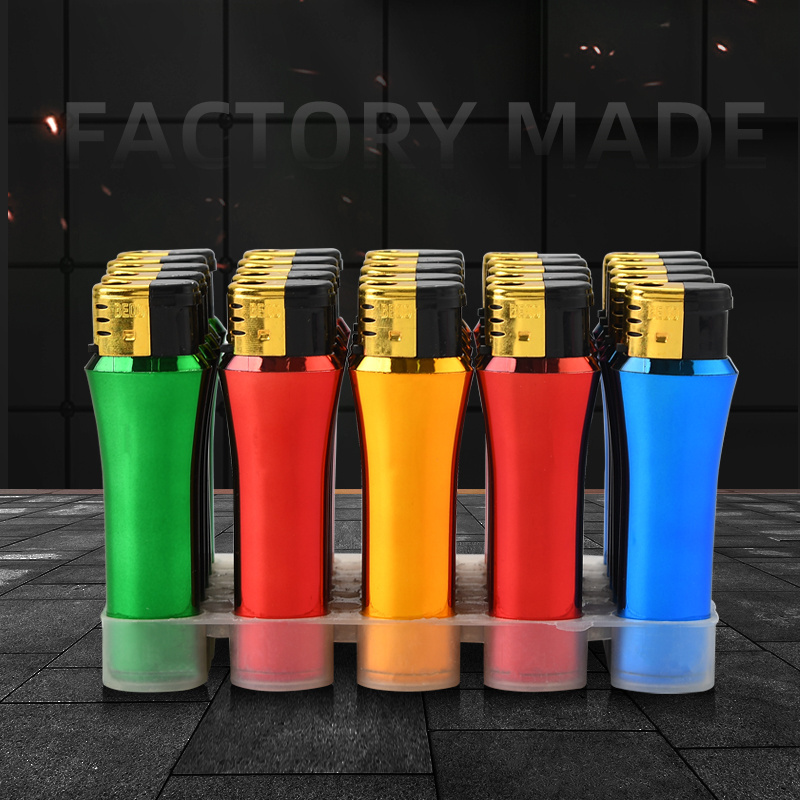 Eco-friendly Beautiful Vase Shape Windproof Lighter for Cigarette lighter Creative OEM Plastic Gas Lighters for Market Wholesale