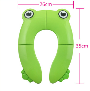 Frog Shape Kids Children Foldable Folding Potty Seat Trainer Kids Baby Travel Portable Potty Toilet Training Seat