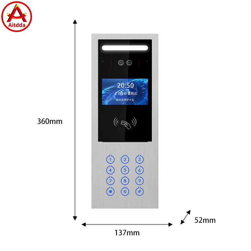 Outdoor video intercom building video door phone door entry system 1080p video doorbell wired smart ring doorbell